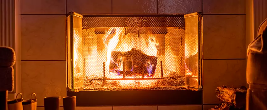 Mendota Hearth Landscape Fireplace Installation in Lake Charles, Louisiana